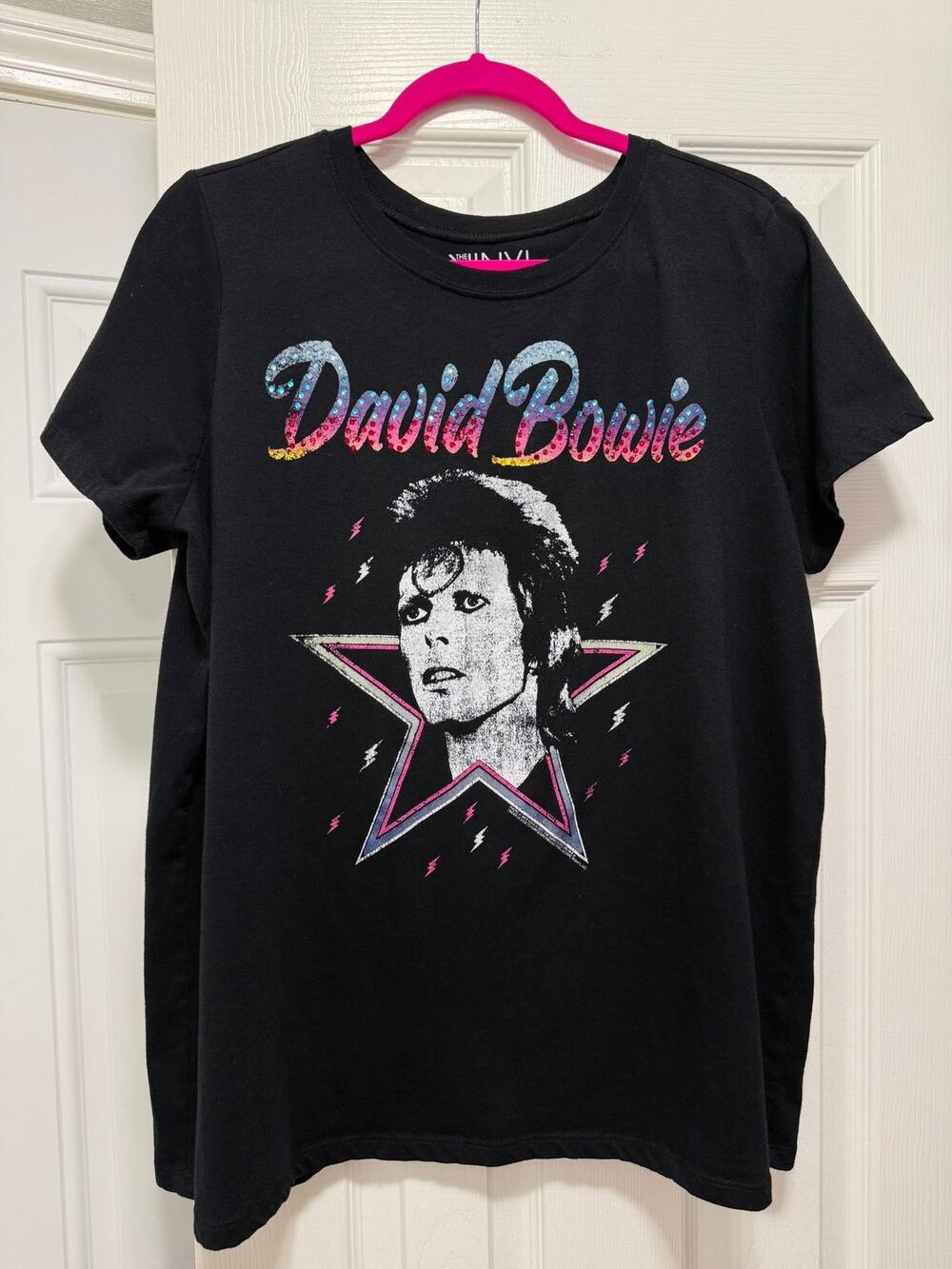 Torrid 2 (2X 18/20) Punk Glam Rock David Bowie Rhinestine Rainbow Star T‎ Shirt